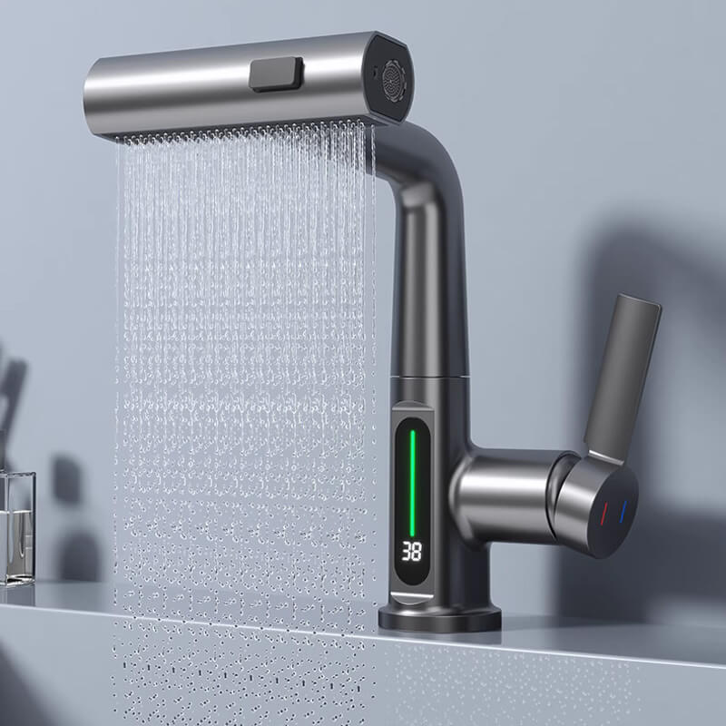 Robinet de Cuisine Flexible avec Indicateur de Température – Polyvalent, Économique et Facile à Installer