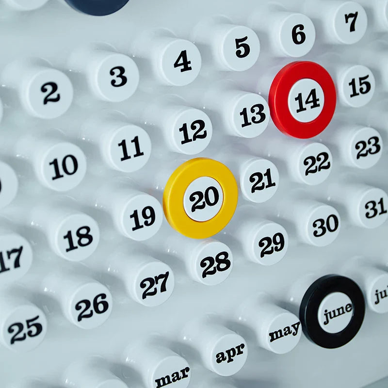 Calendrier Mural Rétro Ring A Date – Alliez Style Vintage et Organisation Quotidienne