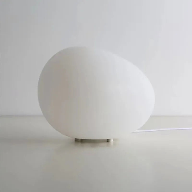 Lampe de Table Atmosphère en Pierre Minimaliste – Élégance Sculpturale et Design Moderne