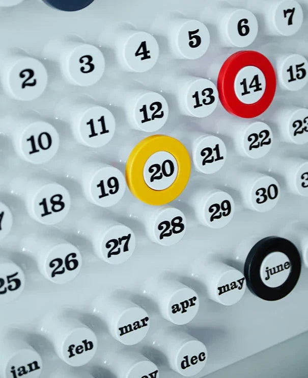 Calendrier Mural Rétro Ring A Date – Alliez Style Vintage et Organisation Quotidienne