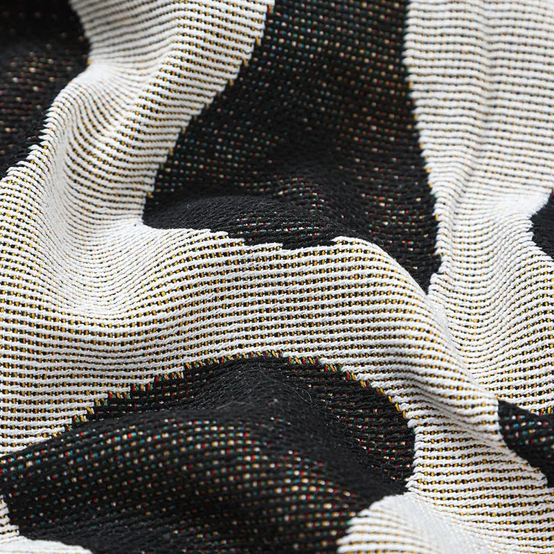 Couverture Rétro Motif Vigne – Élégance Vintage et Confort Chaleureux