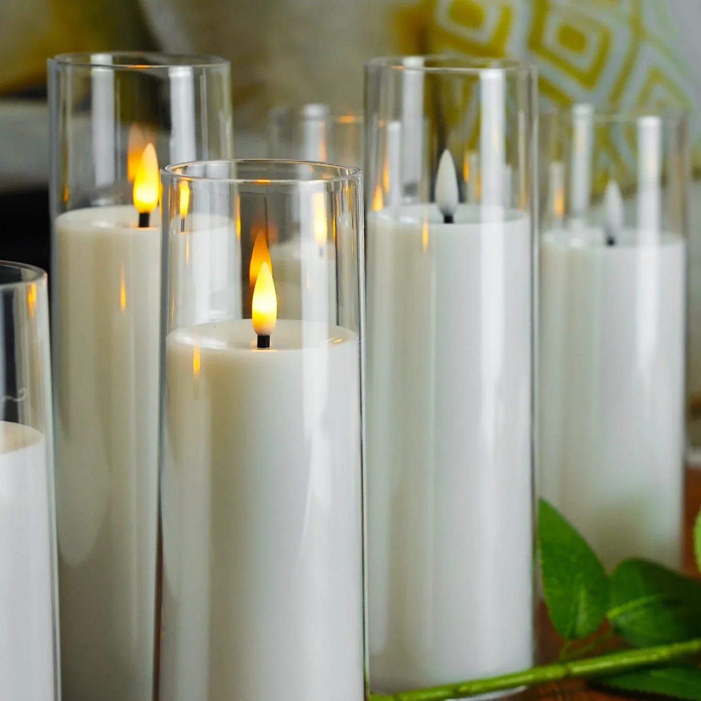 Flameless Acrylic Candle | Ensemble de 9 Bougies Sans Flamme en Acrylique