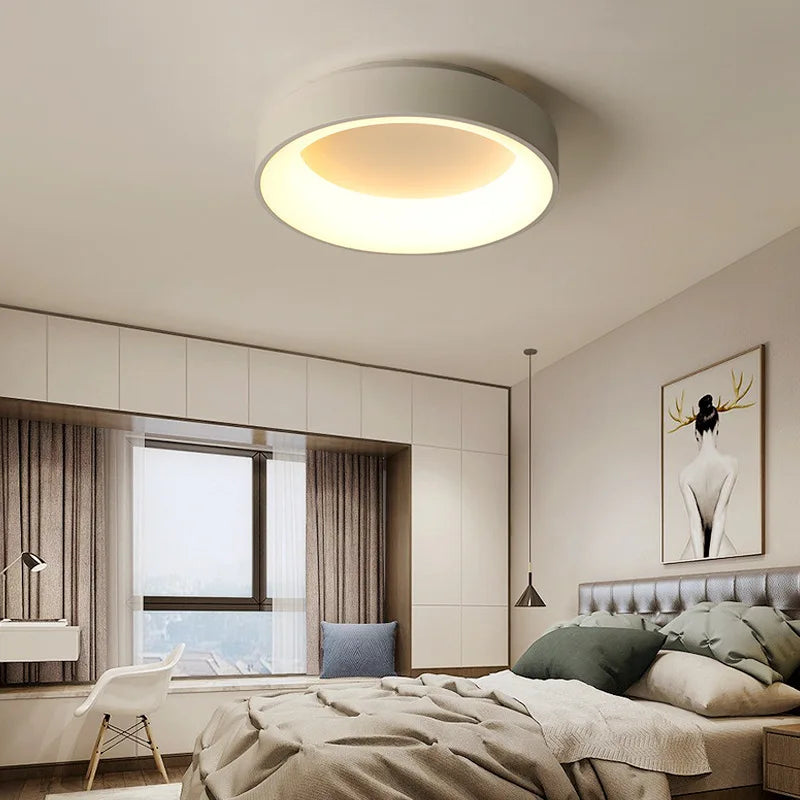 Plafonnier LED Nordique | Éclairage Moderne pour Salon, Chambre et Bureau