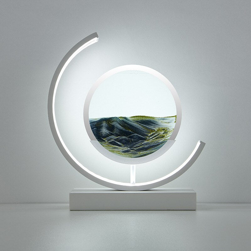 Sandlight | Lampe de Table Sable Mouvant | Design Unique et Apaisant