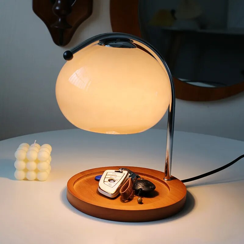 Lampe Réchauffe-Cire en Verre Rétro Dimmable – Ambiance Élégante et Chaleureuse