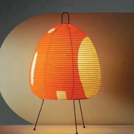 Lampe Japonaise Colorée en Papier de Riz – Élégance Wabi-Sabi pour une Ambiance Apaisante