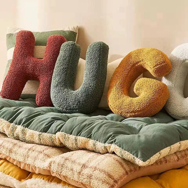 Alphabet Sofa Kissen - Coussins Décoratifs Ludiques pour Votre Salon