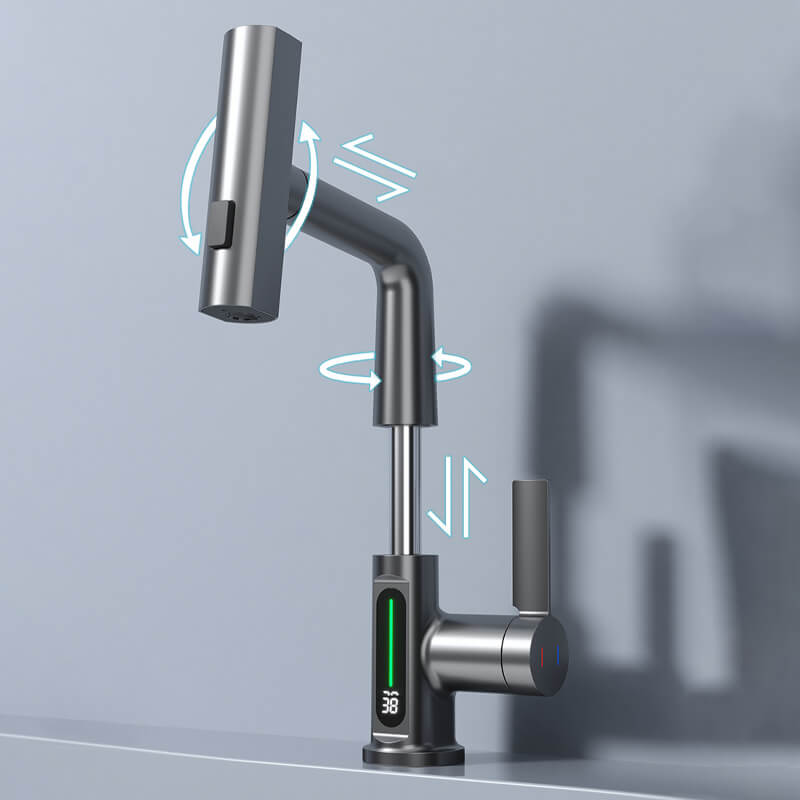 Robinet de Cuisine Flexible avec Indicateur de Température – Polyvalent, Économique et Facile à Installer