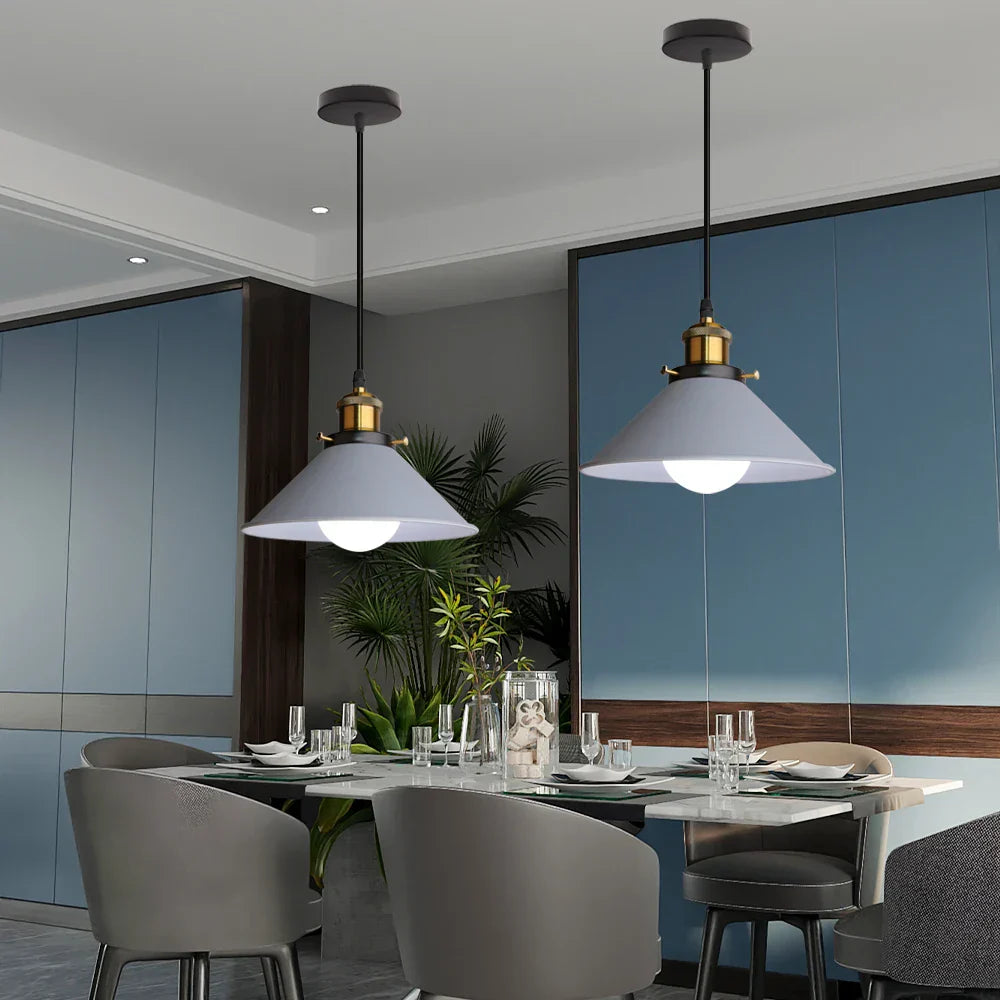 Lustre Vintage Loft | Lampe Plafonnier Industrielle à Suspension pour Éclairage Intérieur