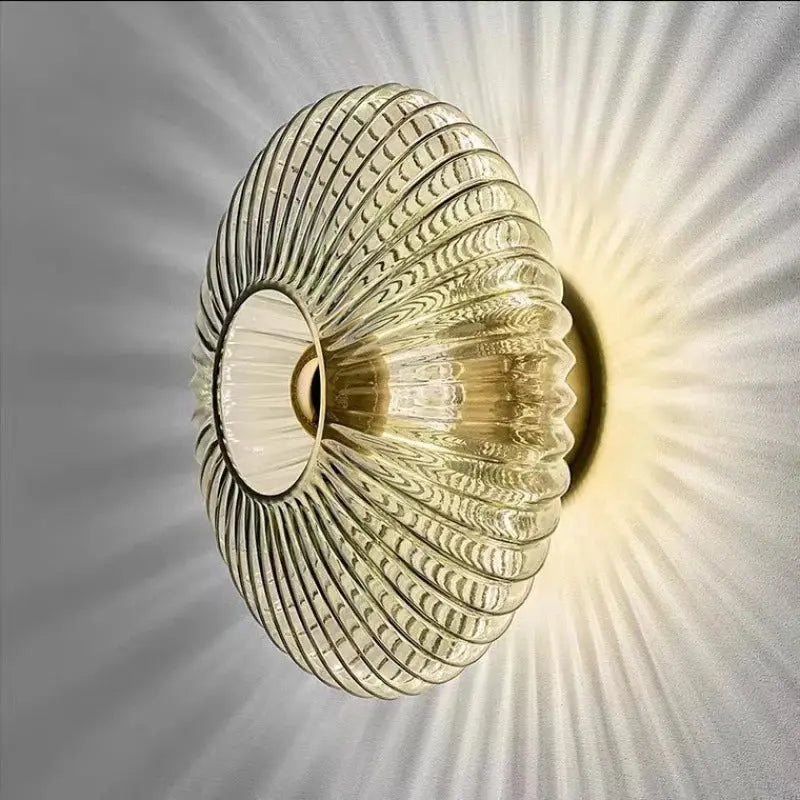 Applique Murale Verre Trempé, Design Rond, Ø25–35cm