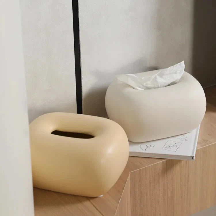 Boîte à Mouchoirs Céramique – Design Épuré et Arrondi