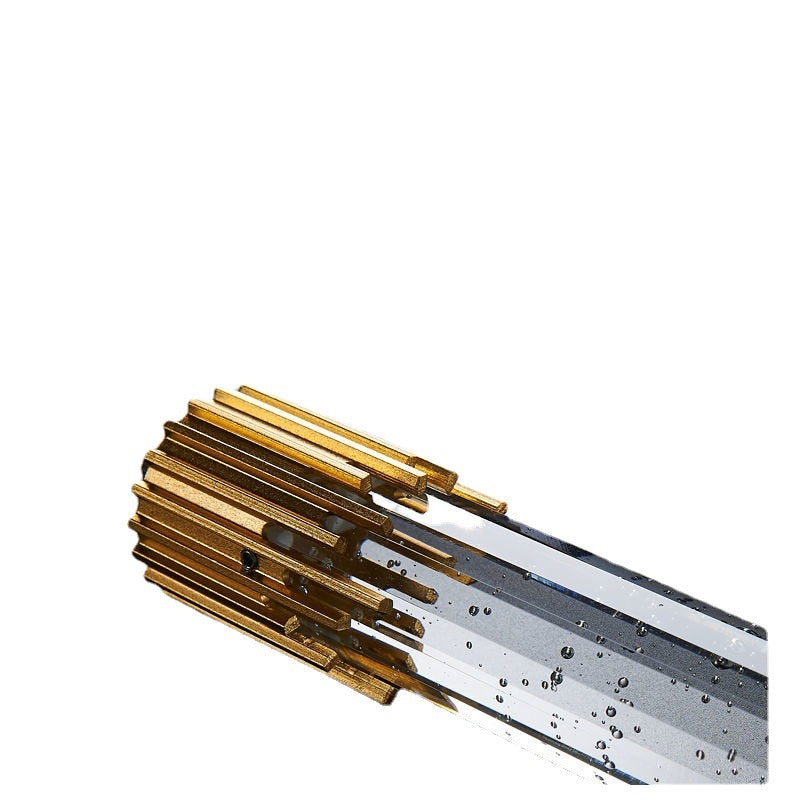 Suspension LED Cylindrique Cristal Moderne