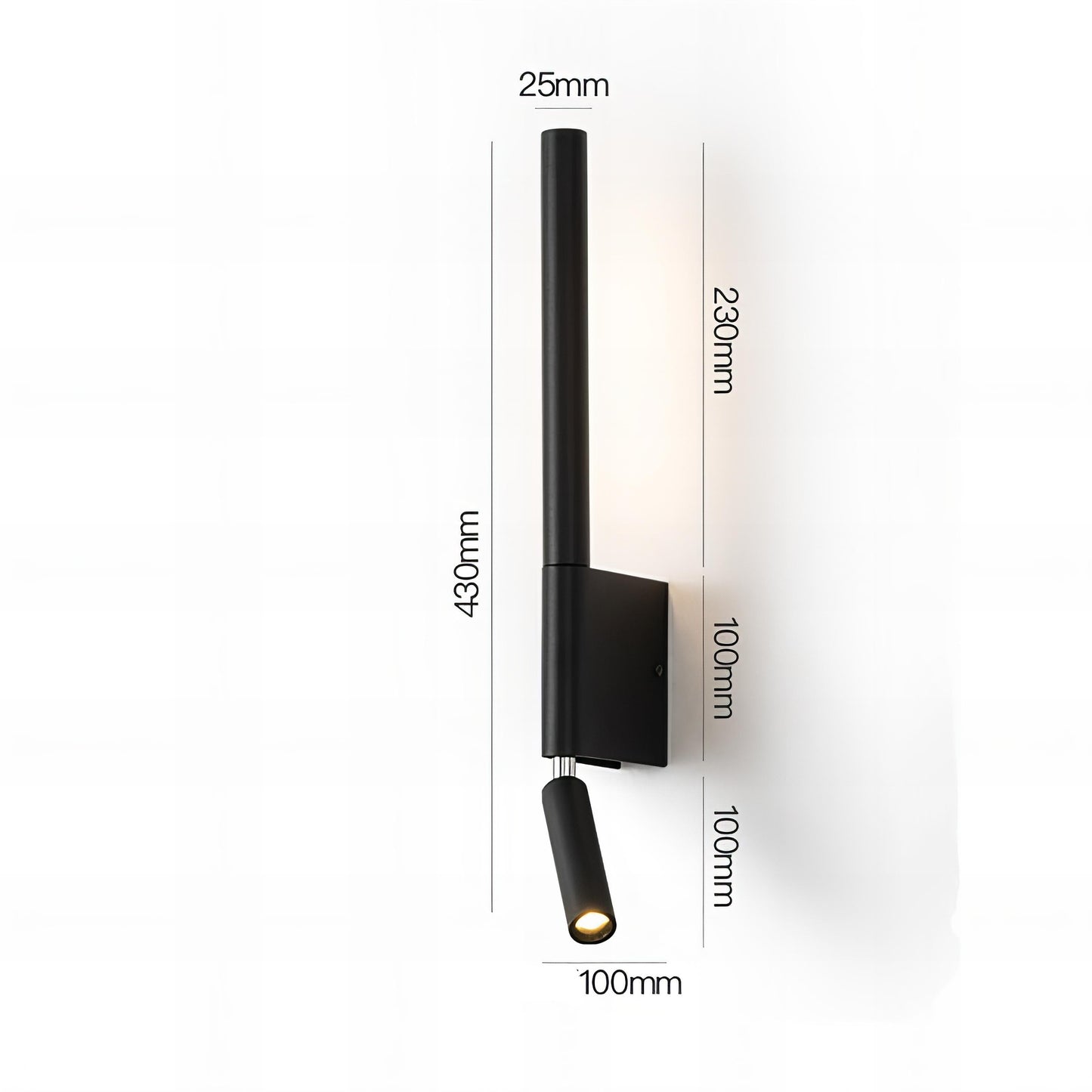 LYNDI Applique Murale Rotative à 330 Degrés pour Chevet