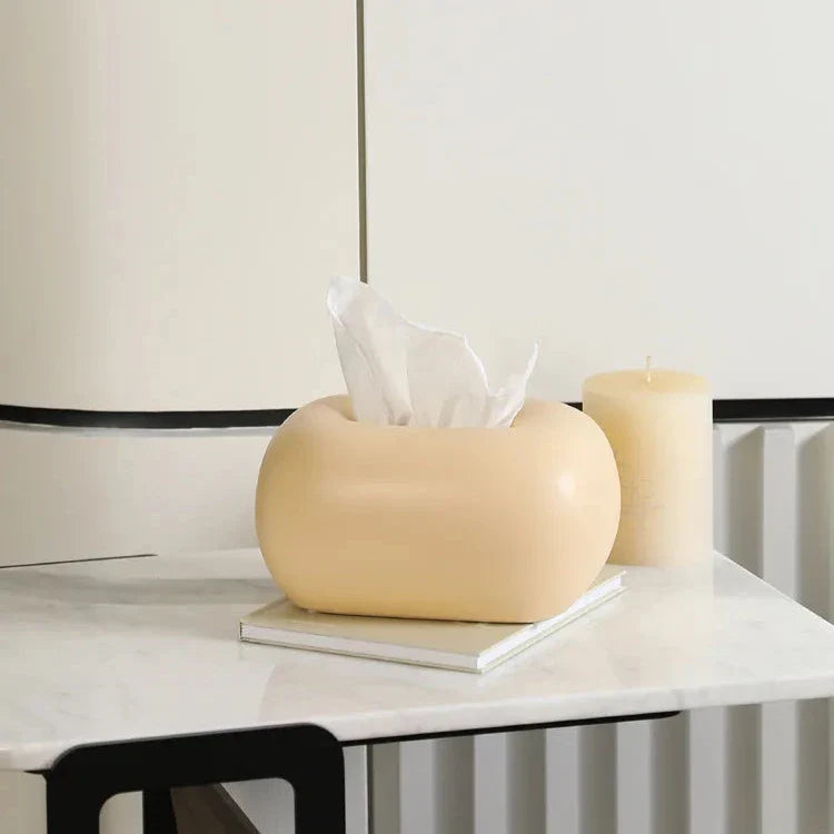 Boîte à Mouchoirs Céramique – Design Épuré et Arrondi