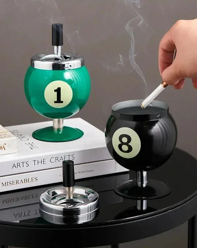 Cendrier Billard en Métal – Élégance et Praticité pour Votre Salle de Jeux