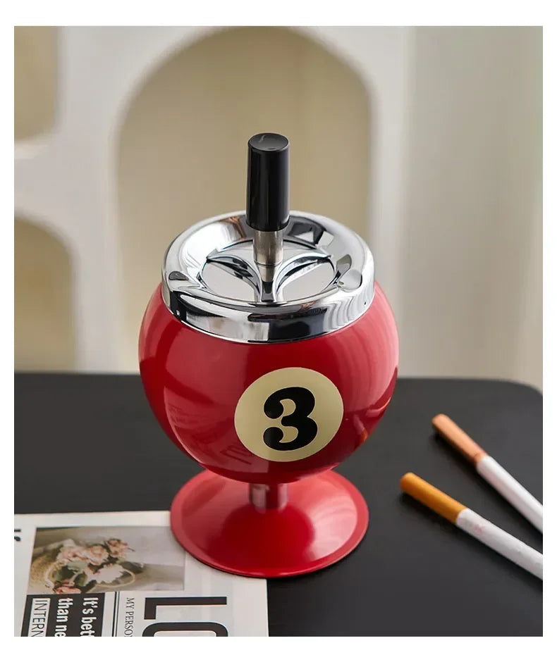 Cendrier Billard en Métal – Élégance et Praticité pour Votre Salle de Jeux