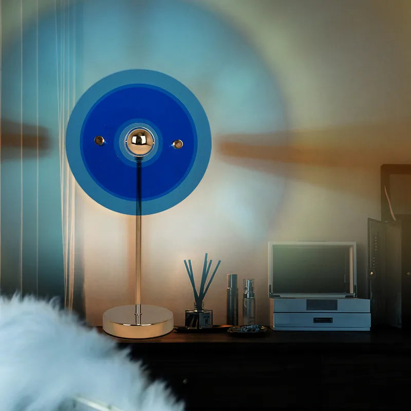 Lampe de Table Ambiance Acrylique Bauhaus – Élégance Moderne et Effet Couché de Soleil