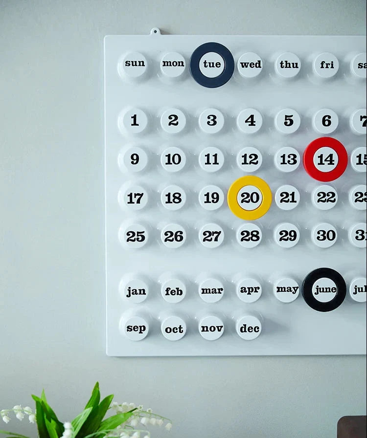 Calendrier Mural Rétro Ring A Date – Alliez Style Vintage et Organisation Quotidienne