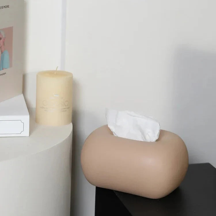 Boîte à Mouchoirs Céramique – Design Épuré et Arrondi