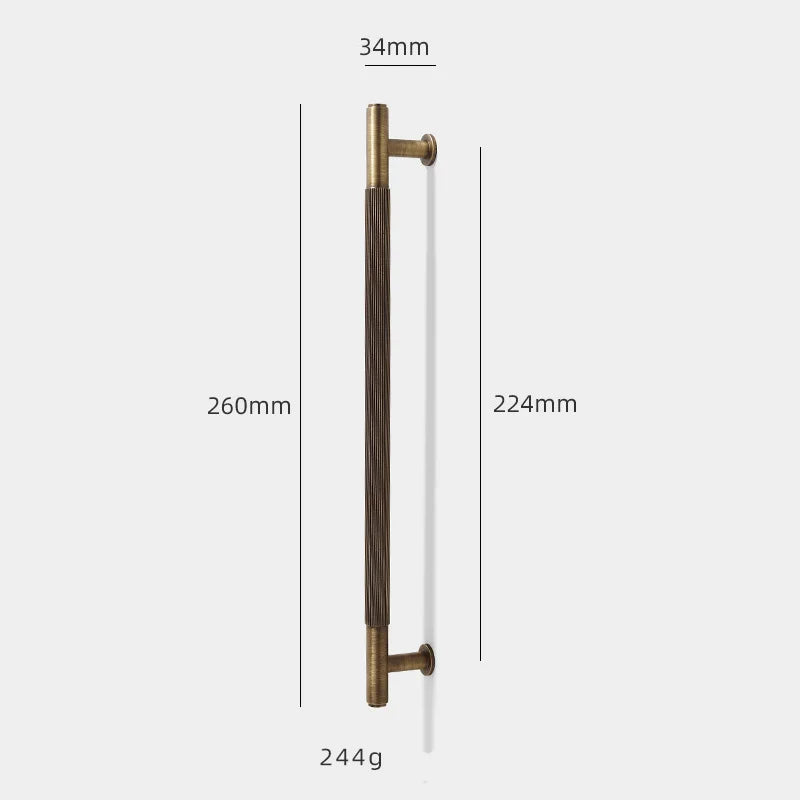 Poignée de Meuble Laiton Antique, Finition Bronze