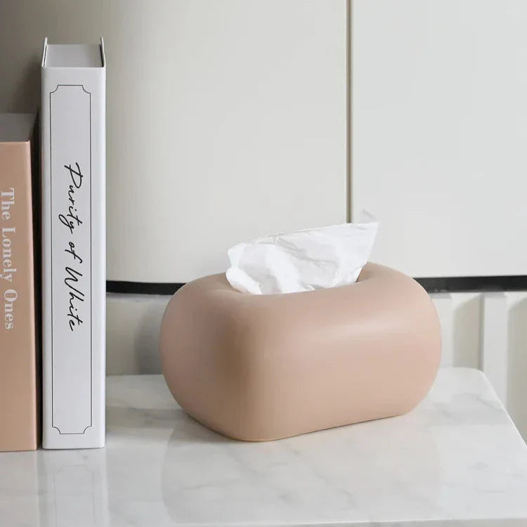Boîte à Mouchoirs Céramique – Design Épuré et Arrondi