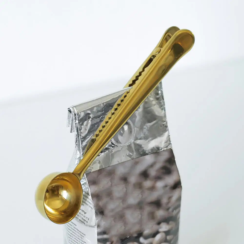 Cuillère Doseuse avec Clip – L'élégance pratique pour les amateurs de café