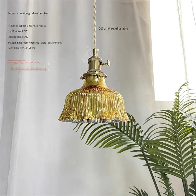 Suspension Scandinave, Abat-Jour en Verre Vert, Hauteur Réglable