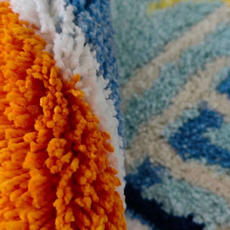 Tapis de Bain Piscine Fait Main – Douceur Ludique et Design Unique