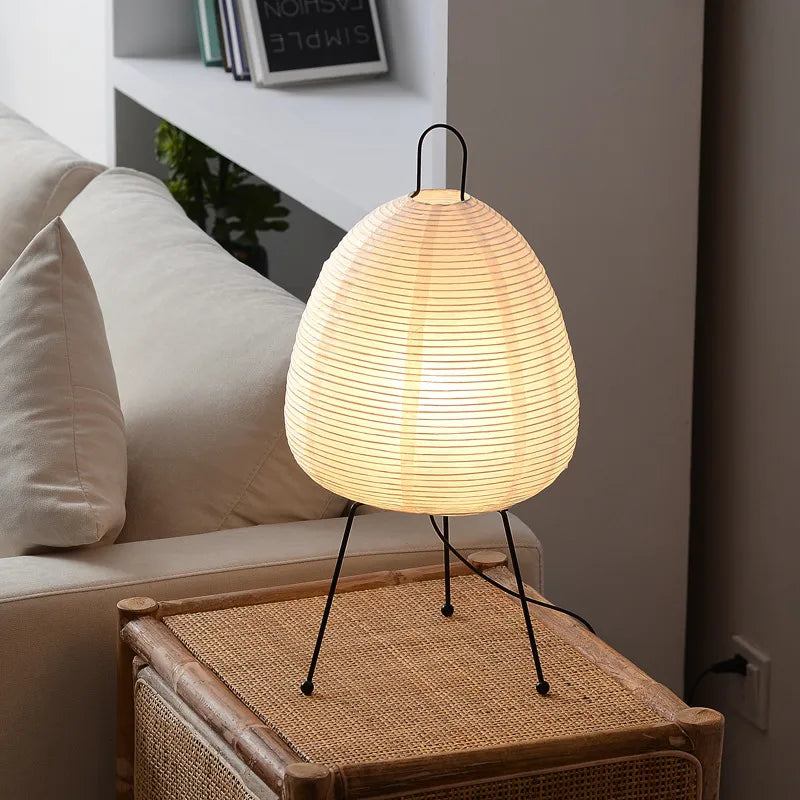 Lanterne Japonaise en Papier de Riz Wabi-Sabi – Élégance Minimaliste Inspirée du Japon