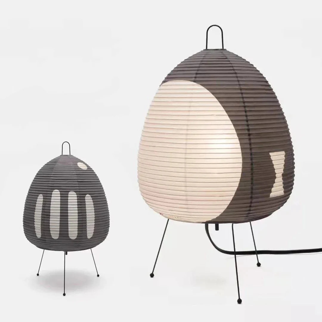 Lampe Japonaise Colorée en Papier de Riz – Élégance Wabi-Sabi pour une Ambiance Apaisante