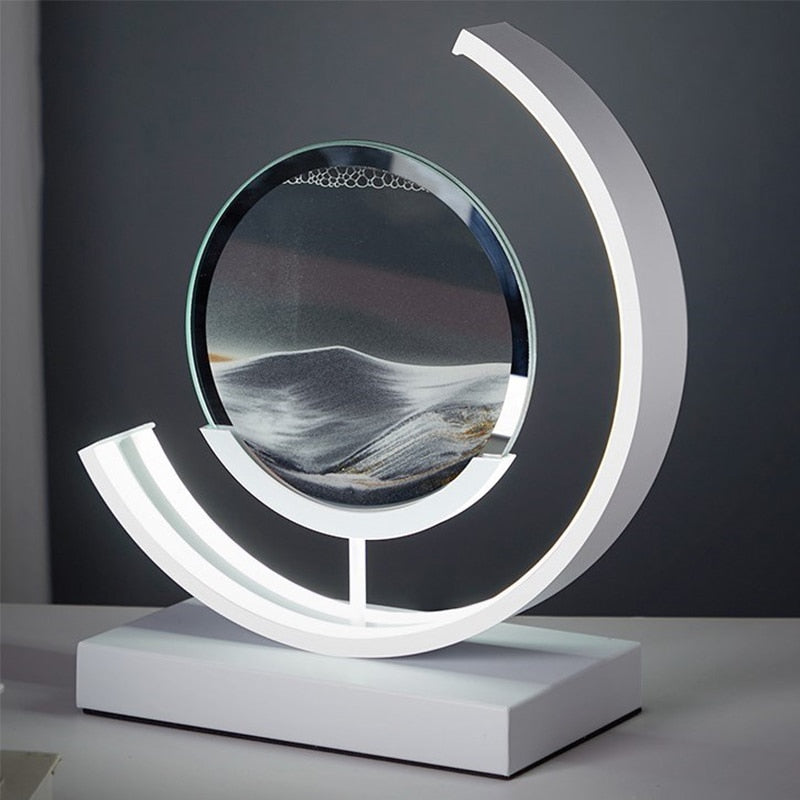 Sandlight | Lampe de Table Sable Mouvant | Design Unique et Apaisant
