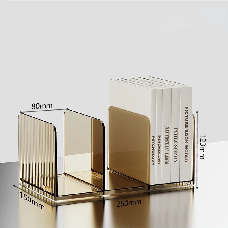 Range-Livres Transparent Design – Support de Rangement PET