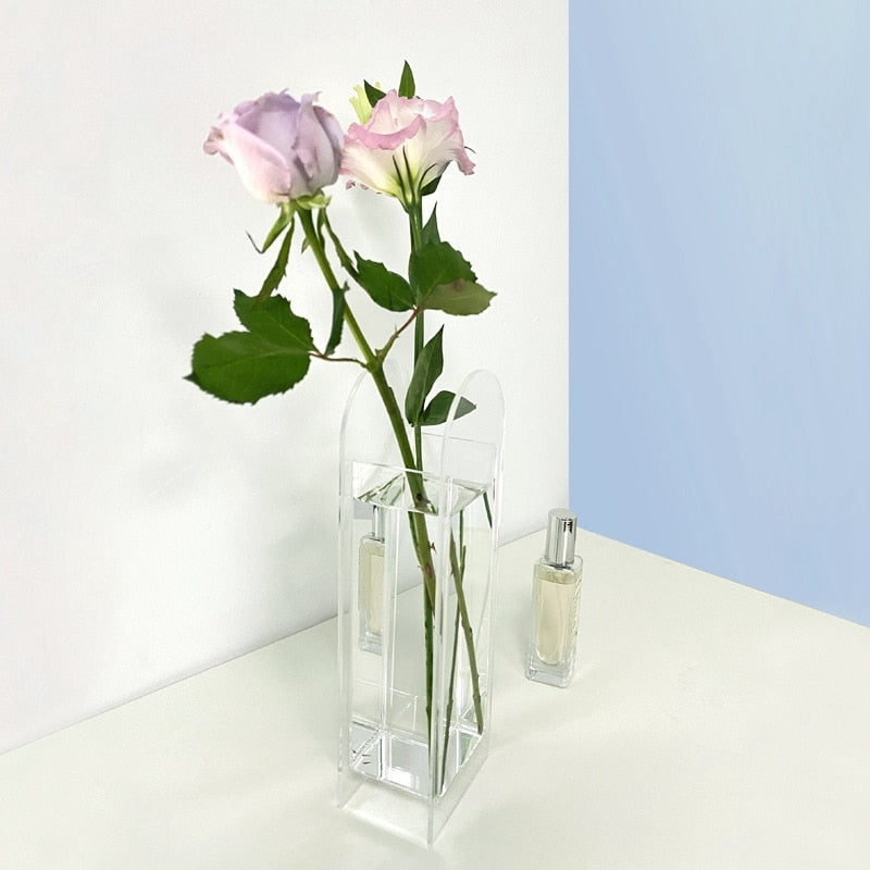 Vase à Fleurs en Acrylique Coloré – Une Explosion de Couleurs Modernes pour Votre Intérieur