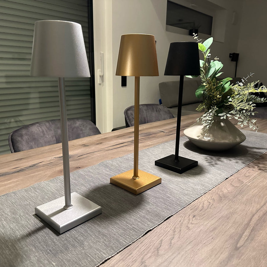 Lumière Nordique | Lampe de Table Rechargeable Sans Fil | Éclairage Pratique et Moderne