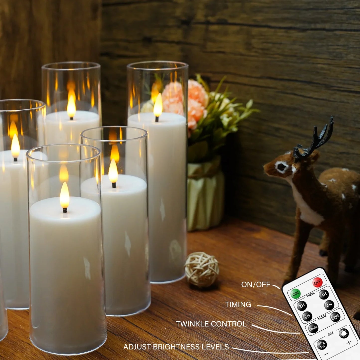 Flameless Acrylic Candle | Ensemble de 9 Bougies Sans Flamme en Acrylique