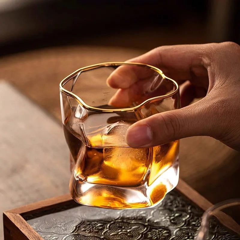 Verre à Whisky Texturé 300ml, Design Élégant