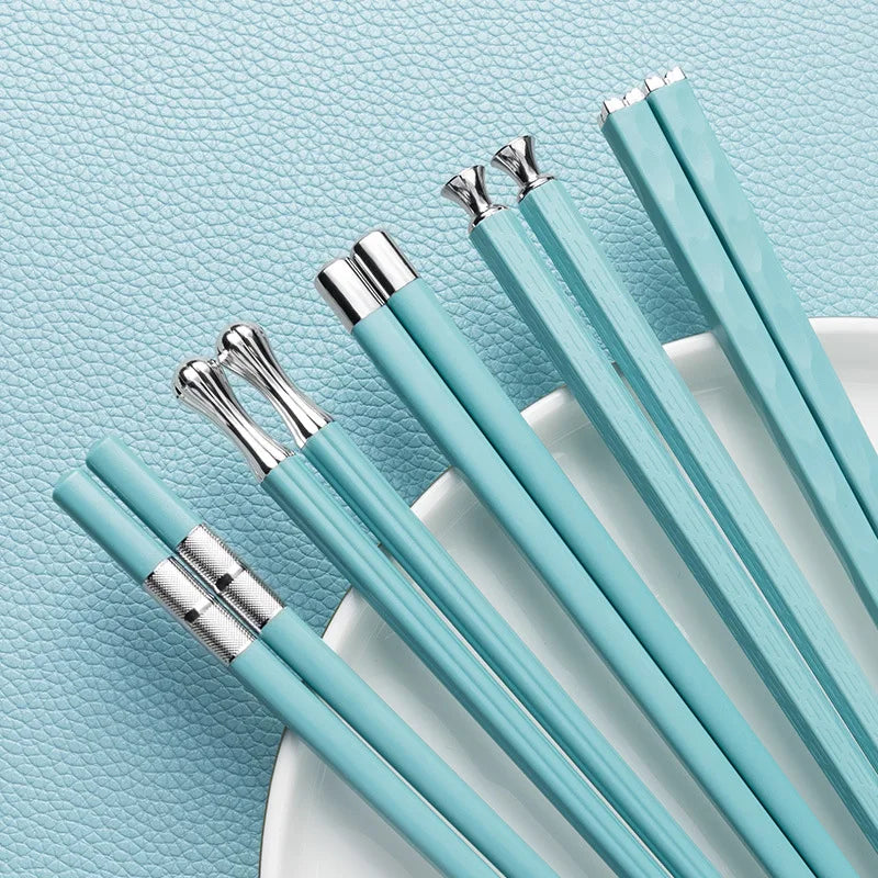 Baguettes Réutilisables Élégantes – Lot de 5 Paires pour Repas Raffinés