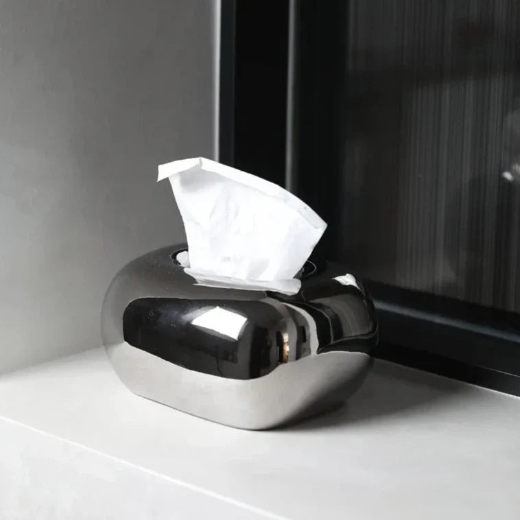 Boîte à Mouchoirs Céramique – Design Épuré et Arrondi