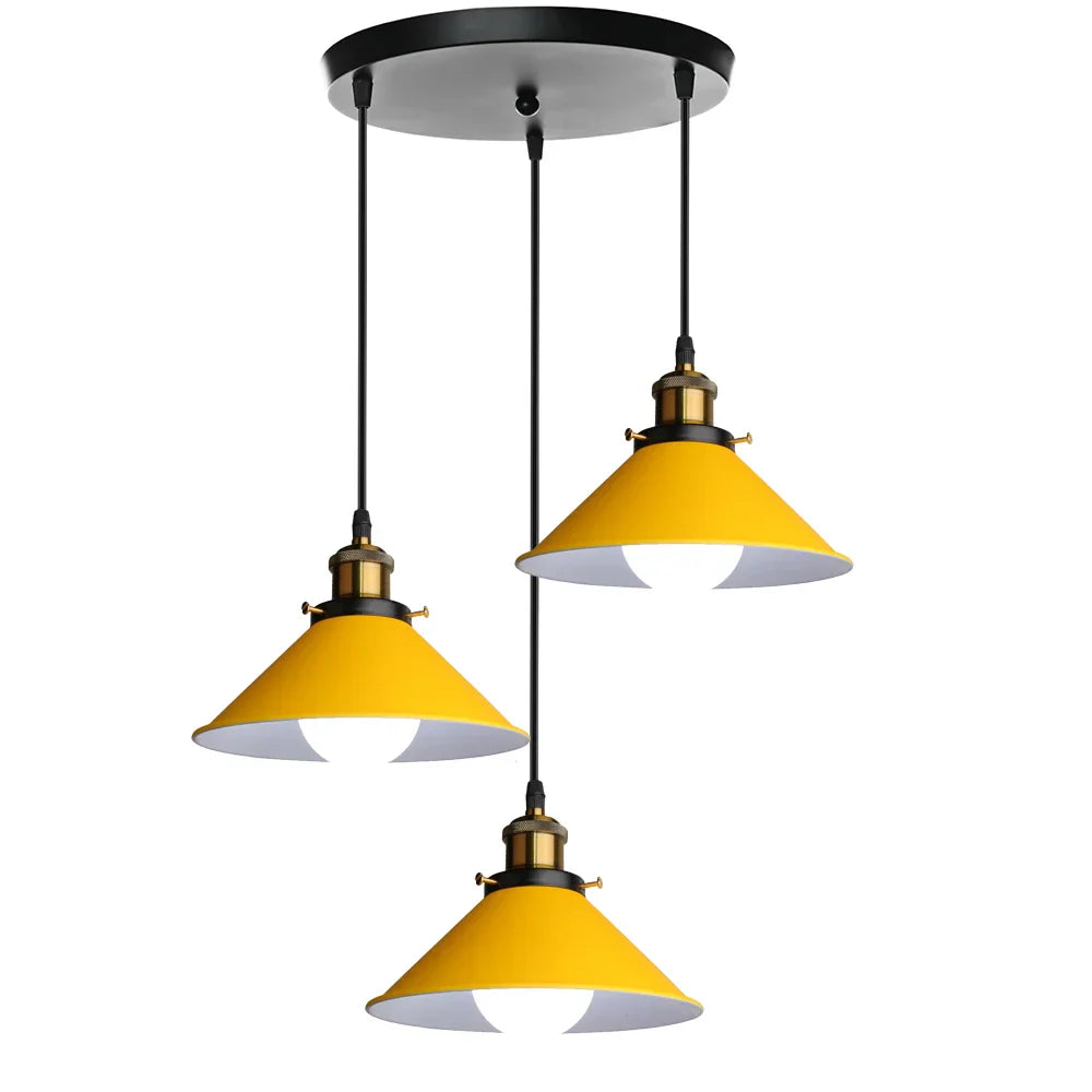 Lustre Vintage Loft | Lampe Plafonnier Industrielle à Suspension pour Éclairage Intérieur