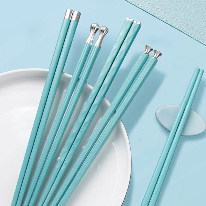 Baguettes Réutilisables Élégantes – Lot de 5 Paires pour Repas Raffinés