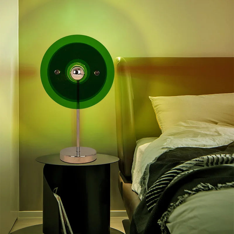 Lampe de Table Ambiance Acrylique Bauhaus – Élégance Moderne et Effet Couché de Soleil