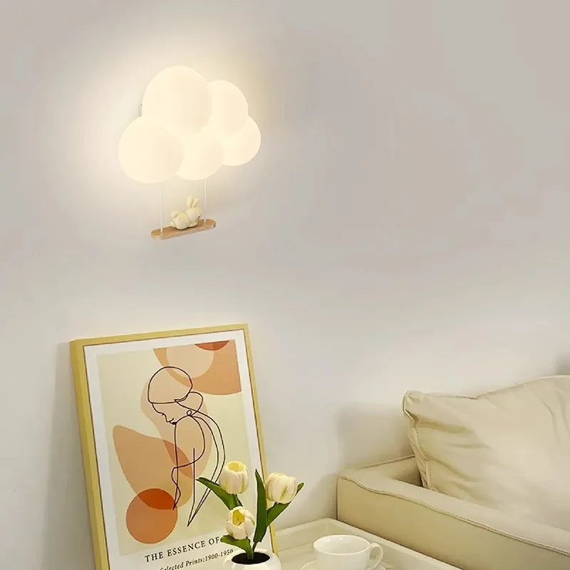 Lampe Murale Nuage Cartoon | Applique Mignonne pour Chambre d'Enfant et Chambre de Bébé