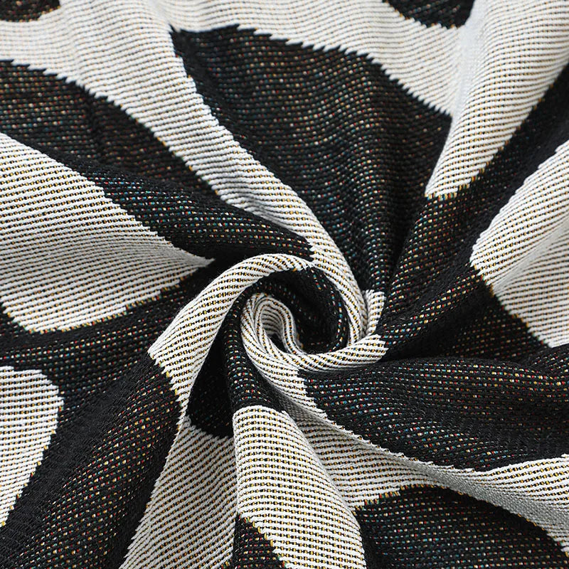 Plaid Tissé Coton Motif Matisse, 130×160cm