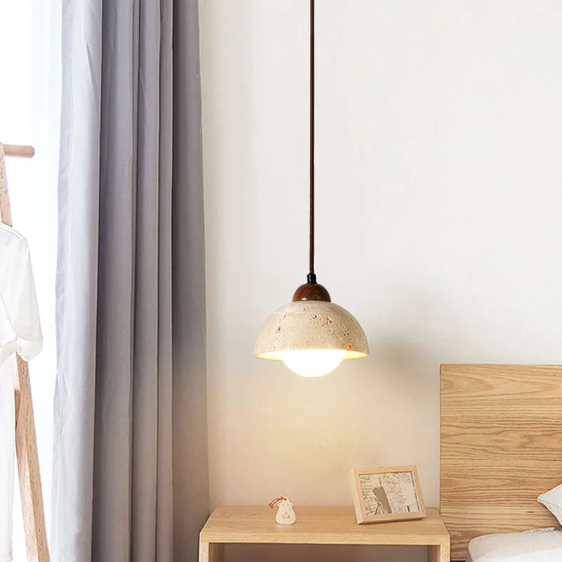 Suspension Élégante en Pierre Naturelle – Minimalisme et Raffinement Inspirés du Japon