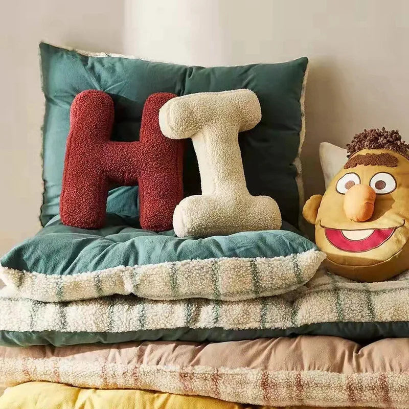 Alphabet Sofa Kissen - Coussins Décoratifs Ludiques pour Votre Salon