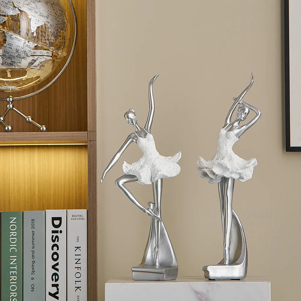 Statuette Danseuse Ballet Déco Moderne Luxe Nordique