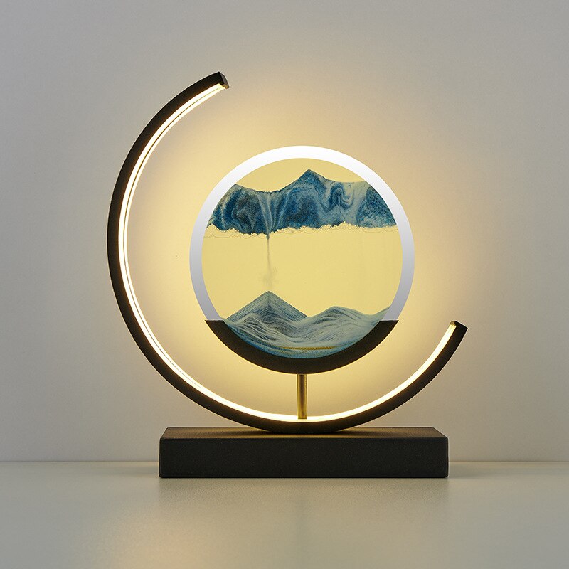 Sandlight | Lampe de Table Sable Mouvant | Design Unique et Apaisant