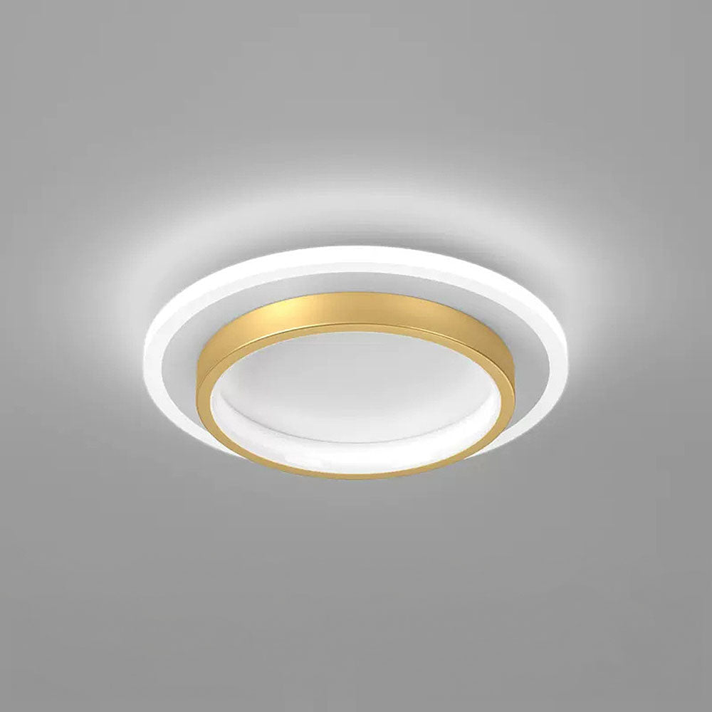 Plafonniers LED Ronds | Métal et Acrylique pour Couloir