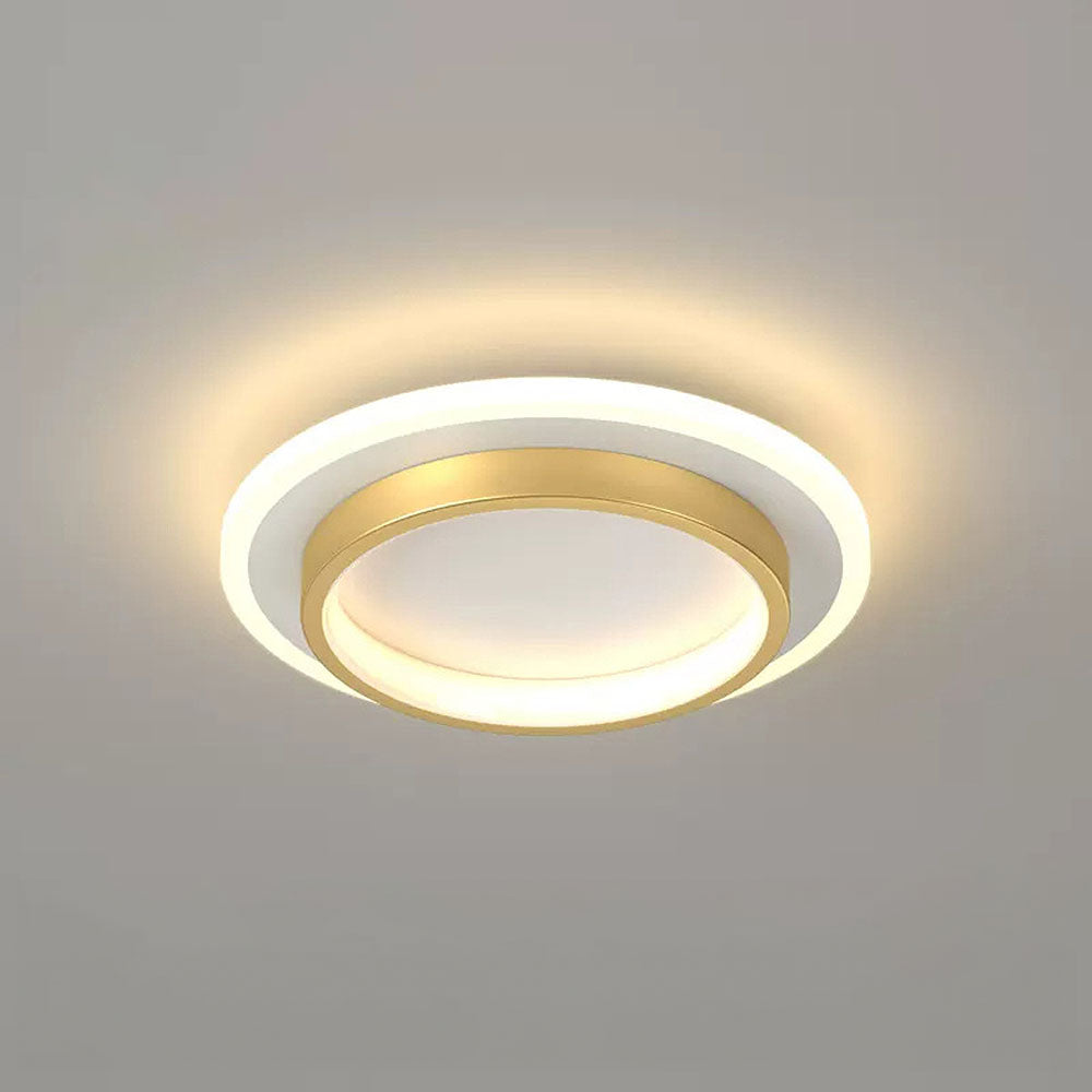 Plafonniers LED Ronds | Métal et Acrylique pour Couloir
