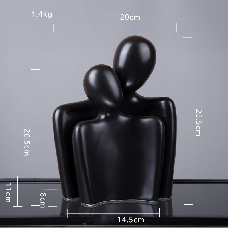 Sculpture Céramique "Mes Bras Toujours Pour Toi" – Une Ode à l’Amour et à l’Intimité
